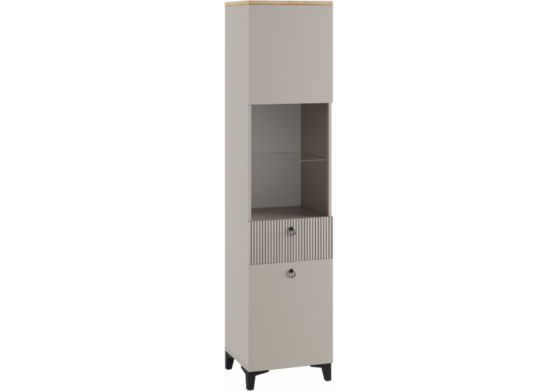 Шкафы Ника 400 бежевый мат-05 / кашемир / дуб делано (40x41x220). 
